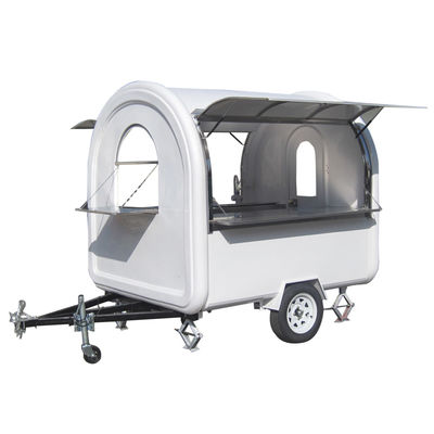 850 kg Wohnwagen Hot Dog-Wagen Eiscreme Lebensmittelkiosk/ Lebensmittel-Verkaufswagen L280cm*W200cm*H210cm