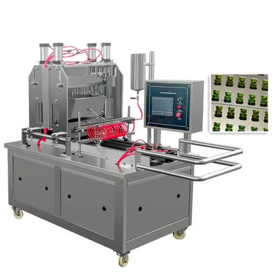 Erweiterte 1.5KW automatische Gummi-Maschine für Bären Lollipop Jelly Candy Produktionslinie
