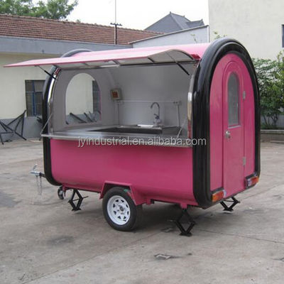 Modernes Design Hellrosa Farbe Donut Waffel Hot Dog Küche Food Truck JY-B35 angepasst