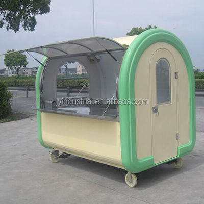 Modernes Design Hellrosa Farbe Donut Waffel Hot Dog Küche Food Truck JY-B35 angepasst