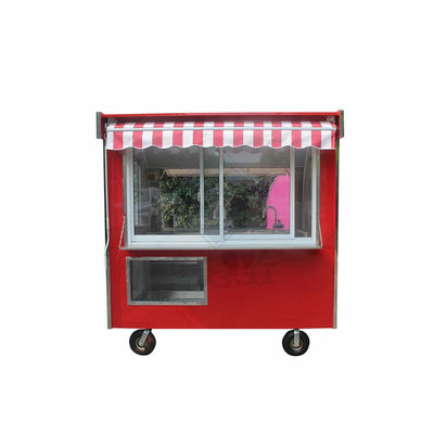 Voll ausgestatteter Lebensmittelwagen 220cm Einzel-Doppelachse Handelsrundmodell mit Baldachin