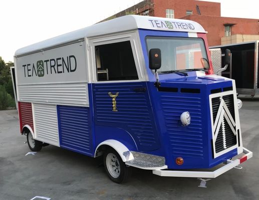 Voll ausgestattete Lebensmittelfahrzeugmaschinen zur Herstellung von Snacks, Eiscreme und Getränken unterwegs