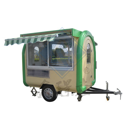 Einzelachsendes, mobiles, rundes Modell, Elektro-Lebensmittelfahrzeug mit Dachdach 3 kW