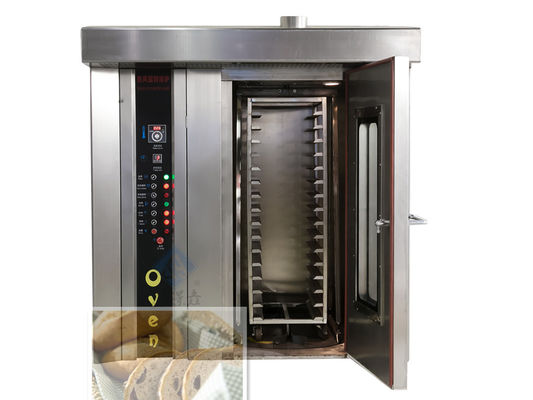 32 Schalen Voll automatischer Dampf-Rotationsofen perfekt für geschäftige Lebensmittel- und Getränkegeschäfte