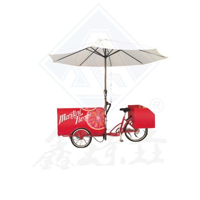 Lange Lebensdauer Milch Tee Saft Getränke Fahrradwagen für Snacks mobile Lebensmittelwagen