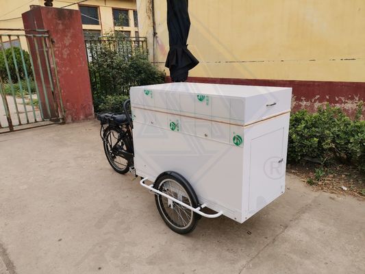Outdoor Street Vending Langlebigkeit Lebensmittelkarren Fahrrad mit Dach und Mobil