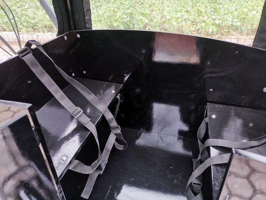 Anpassbarer Größe Fastfood Dreirad mit Kaffeekorb Aluminiumplatte