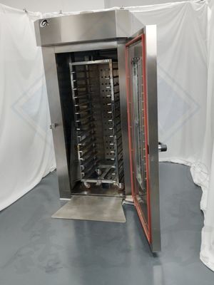 10 Trays Rotationsofen für Bäckereien aus Edelstahl