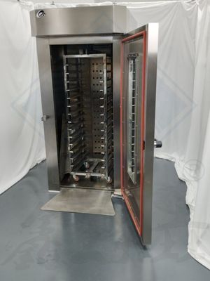 10 Trays Rotationsofen für Bäckereien aus Edelstahl