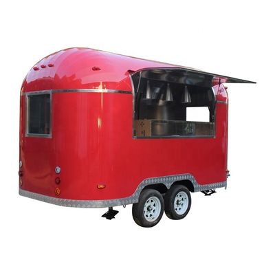 Hochproduktivität Glasfaser mobile Snackwagen Klappwagen Anhänger für Tiefkühlprodukte