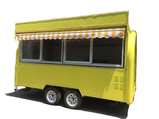 Hochproduktivität Glasfaser mobile Snackwagen Klappwagen Anhänger für Tiefkühlprodukte