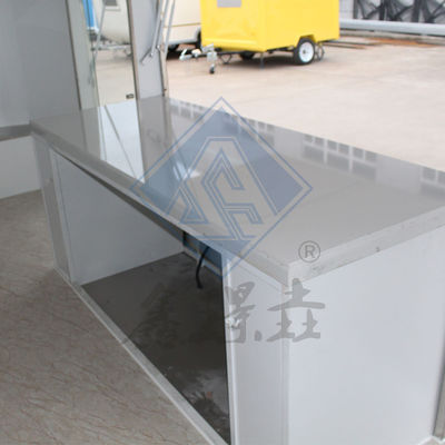 Outdoor-Street Food Cart 300cm Einzelachsende kommerzielle Eiscreme Snack Getränke Verkaufswagen