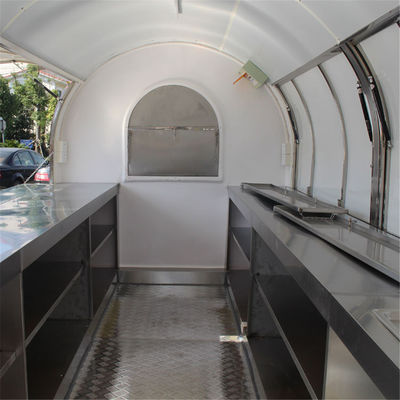 380*160*235 CM Street Mobilgas Eiscreme Lebensmittelfahrzeug mit vollständiger Kücheneinrichtung
