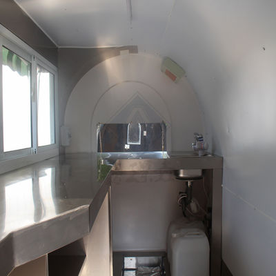 300cm Mobil rundes Modell Lebensmittelkarren mit Dachdach Doppelachsen Rohstoff Milch 1000 KG