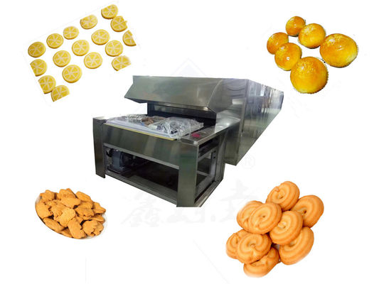 Elektrischer Ofen zum Backen von Keksen und Kartoffelchips in 22,5 x 32,5 x 24,5 cm Tunnelgestaltung