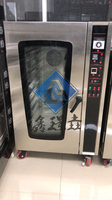 10 Schalen Konvektionsbackofen mit Dampf für Gemüseverarbeitungsbetriebe