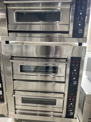 Industrieller 3-Deck 9-Tray Stein-Deck Brotbackofen zum Backen von Brotkuchen Toast