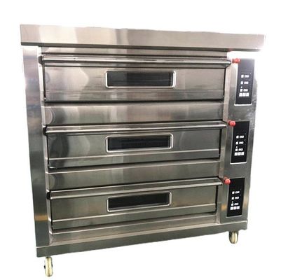 Gewerblicher Gas-Pizzoofen aus Edelstahl zum Backen von Kuchen und Keksen in Shanghai