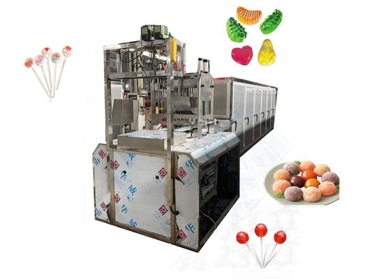 40-50 kg/h Soft Candy Making Drop Roller und Lollipop Candy Machine für den italienischen Markt