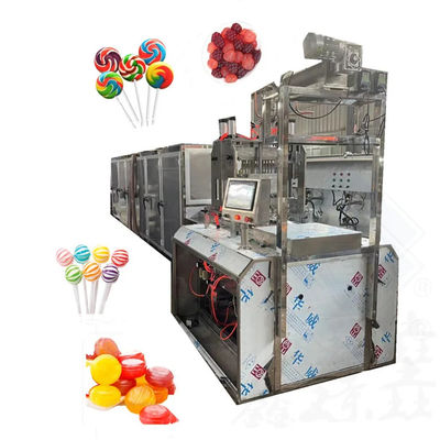 Flat Candy Lollipop-Machmaschine mit Kühl-Tunnel genaue Temperaturkontrolle