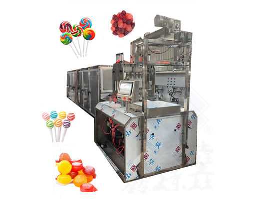 Flat Candy Lollipop-Machmaschine mit Kühl-Tunnel genaue Temperaturkontrolle