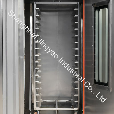 Gas-Bäckerei-Ausrüstung 34 und 68 Schalen Heißluft-Rotationsofen zum Backen 200 kg/Pfand