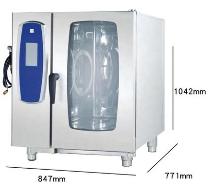 Edelstahl-Mehrfunktions 6-Schicht-Elektrische Kombi-Dampf-Ofen 9000/10000/11000