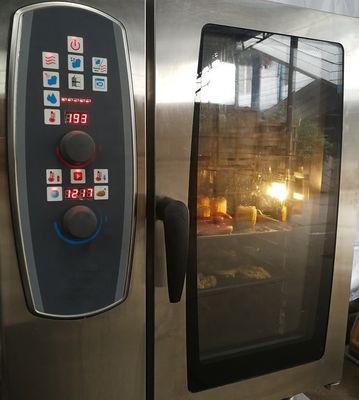 Edelstahl-Mehrfunktions 6-Schicht-Elektrische Kombi-Dampf-Ofen 9000/10000/11000