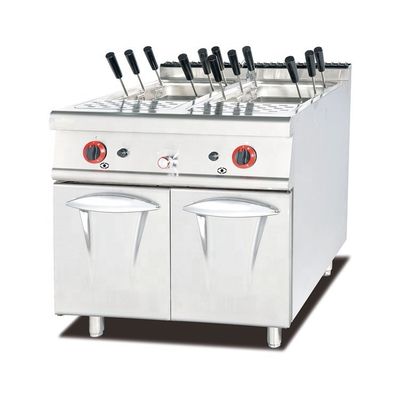 6 Gasbrenner mit Oberflächenmaterial aus Edelstahl und Brotbackofen