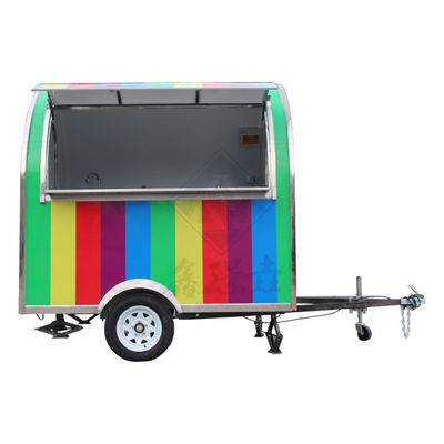 Individuell angefertigte industrielle Rundmodell-Quadratische mobile Nahrungsmittellastwagen 2,8 M Ein-/Doppelachsen