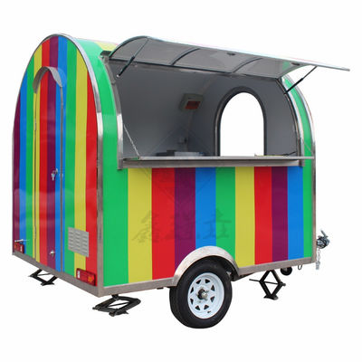 Individuell angefertigte industrielle Rundmodell-Quadratische mobile Nahrungsmittellastwagen 2,8 M Ein-/Doppelachsen