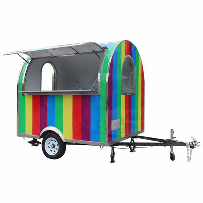 Individuell angefertigte industrielle Rundmodell-Quadratische mobile Nahrungsmittellastwagen 2,8 M Ein-/Doppelachsen