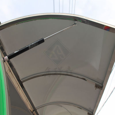 Individuell angefertigte industrielle Rundmodell-Quadratische mobile Nahrungsmittellastwagen 2,8 M Ein-/Doppelachsen