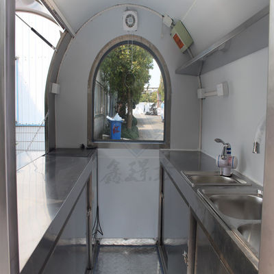 angepasste industrielle Rundmodell quadratische mobile Lebensmittel-LKW 2.2M Ein-/Doppelachsen