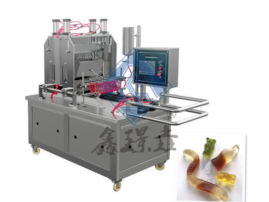 Gelatine-basierte, doppelfarbige Gummi-Bär Süßigkeitenmachmaschine mit 1,5 kW Leistung in Shanghai