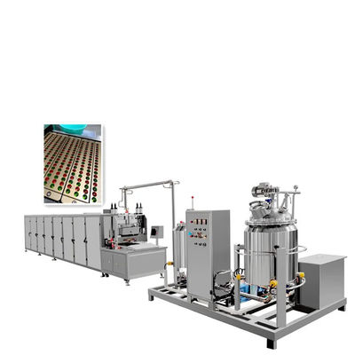 150 kg/h Industrielle automatische Bär Lollipop-Süßigkeitsmaschine mit fortgeschrittener Funktion