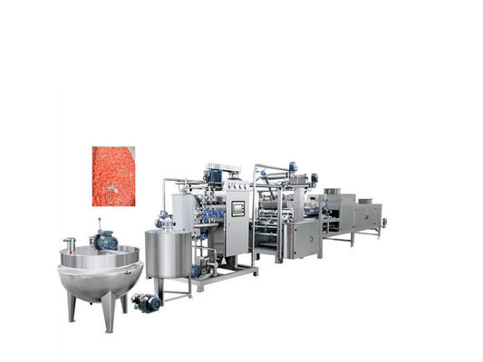 150 kg/h Industrielle automatische Bär Lollipop-Süßigkeitsmaschine mit fortgeschrittener Funktion