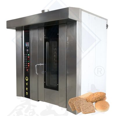 32 Schalen Ein-Stopp-Bäckerei-Maschine Gute elektrische Kekse Kuchen Brot Automatischer rotierender Ofen