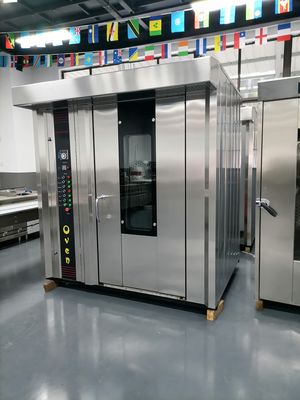 Bäckerei 32 Rotary Gas Industrial Electric Biscuit Kuchen Brot Backöfen für Restaurant