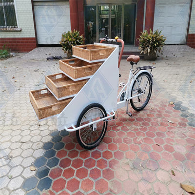 Kleinwaren Maschinenfunktion Verkaufen Straßen-Food-Räder 3 Fahrrad für Brot Früchte