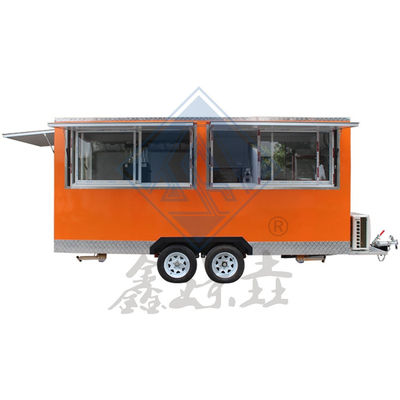 350 Mobil-Quadrat-Lebensmittel-Truck mit Dachdach angepasste Farbe Einzelachse Industrie