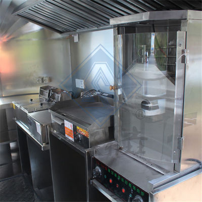 angepasst 250 mobile Einzel-/Doppelachsen-Industrielle mit Canopy Square mobile Food Truck