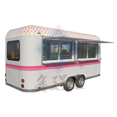 Individuell angepasster runder 600er mobiler Lebensmittelwagen mit Ein-/Doppelachsen und Design