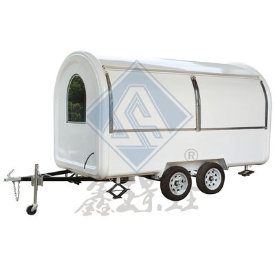 Lange Lebensdauer mobiler Lebensmittelwagen mit rundem Modell und Ein-/Doppelachsen