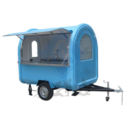 Industrie-Vending Snack 220CM mobiler Nahrungsmittelwagen mit Baldachin und rundem Modelldesign
