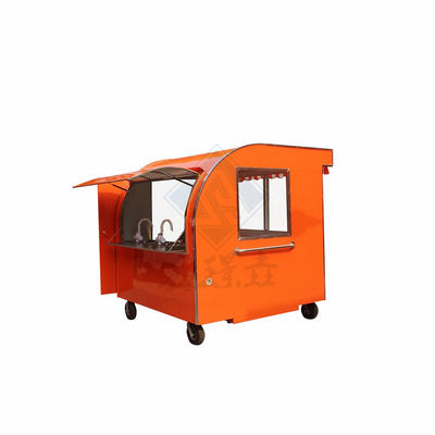 Individuell angefertigte industrielle Rundmodell mobile Lebensmittel-Lkw mit doppelten Achsen und Baldachin
