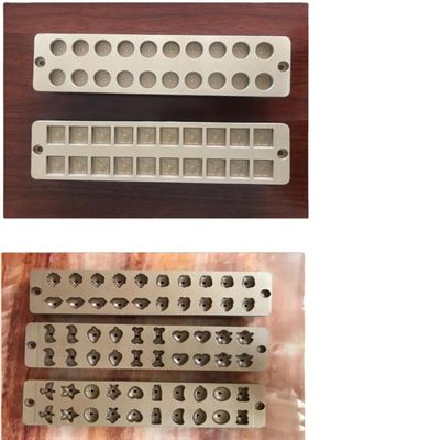 Automatische Gummy Candy-Produktionslinie aus Edelstahl für doppelfarbige Lollipops