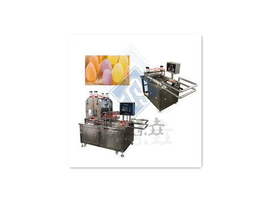 50 kg/h Schöne weiche Lollipop-Machmaschine Automatisches Formen von Shanghai Gummy Bear Candy