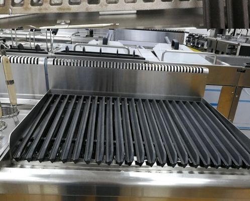 Elektrische Lava-Rock-Grill aus Edelstahl für das Grillen auf dem Tisch 400*650*480MM