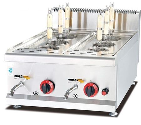 Elegantes Edelstahl-Gas-Kostkocher für die Gastronomie